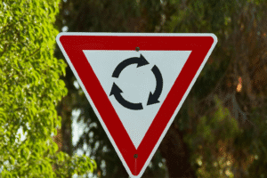 A Roundabout sign