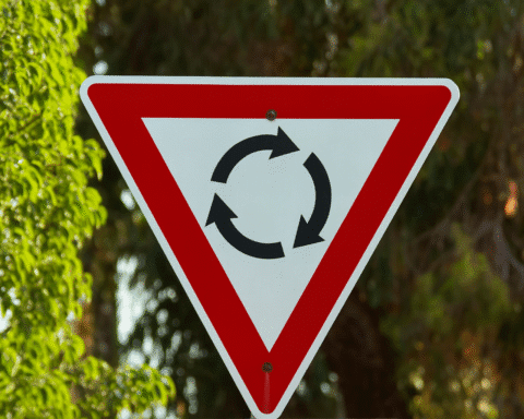A Roundabout sign